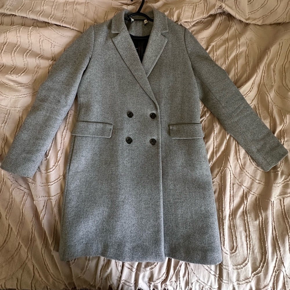Size Large (L) Grey Zara Pea Coat